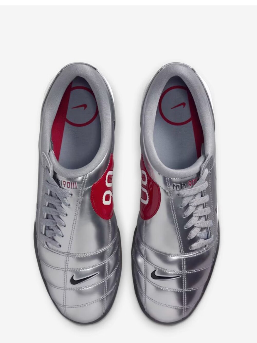 Total 90 Metallic Silver and Black